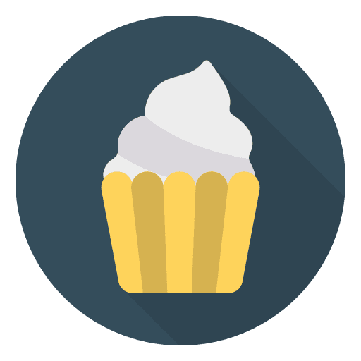 Cupcake food bakery baked icon