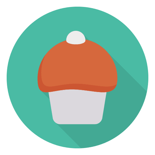 Cupcake muffin food and restaurant dessert icon
