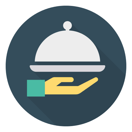 Dish serving dish dish food and restaurant icon