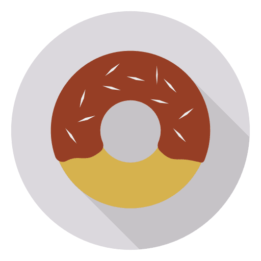 Donut food and restaurant doughnut baker icon