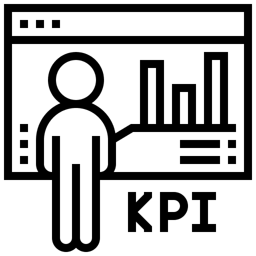Kpi indicators customer emphasis icon