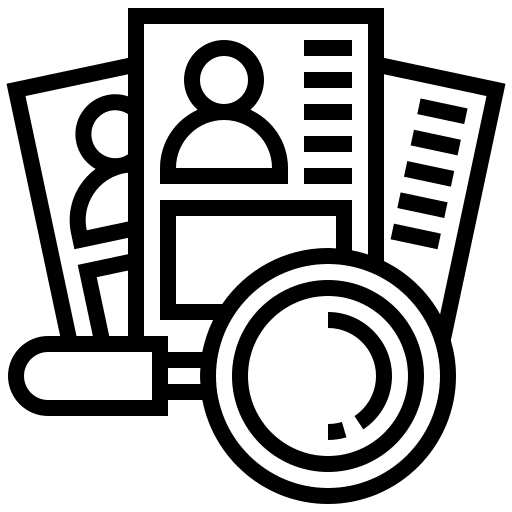 Recruitment business and finance job recruitment icon