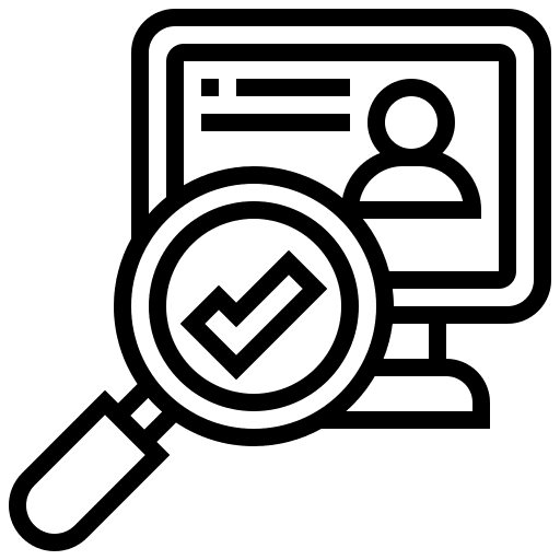 Online recruitment loupe online recruitment computer icon