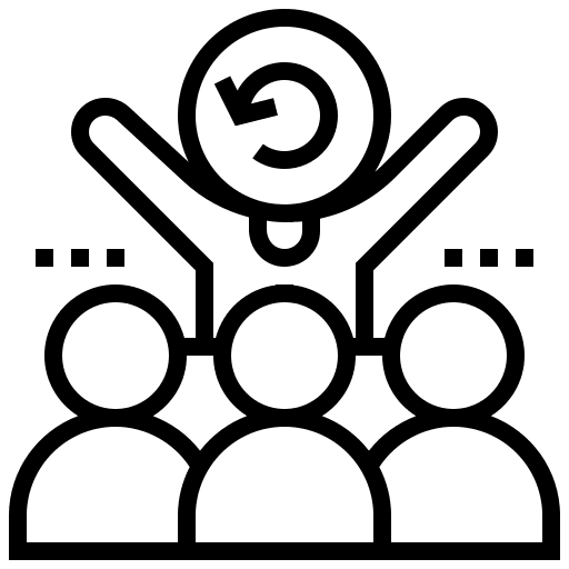 Team meeting team agile icon