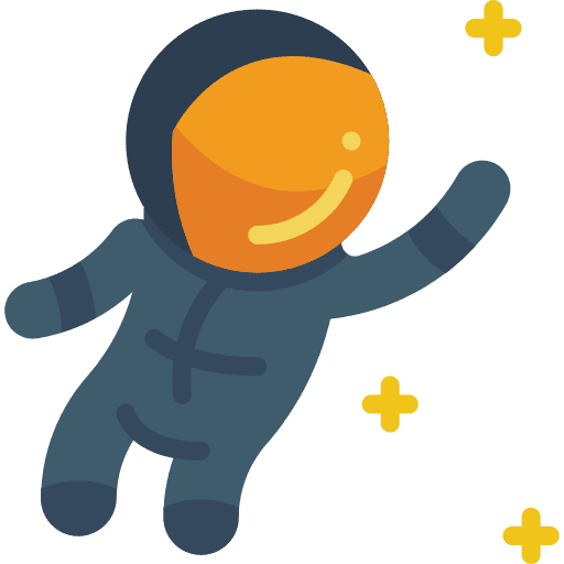 Astronaut people astronaut professions and jobs icon