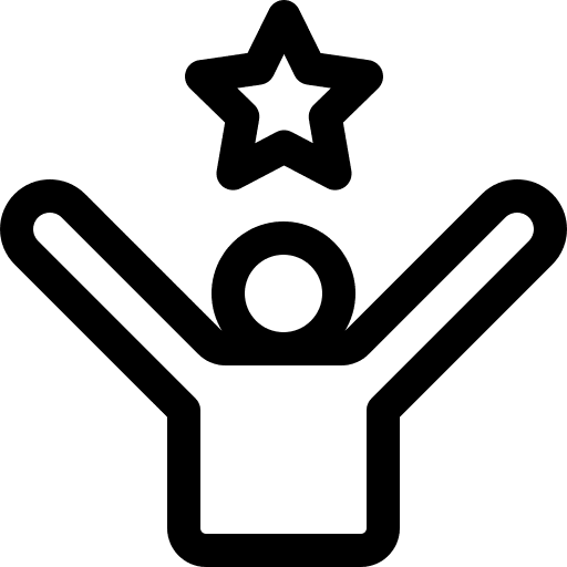 Mission goal achievement mission icon