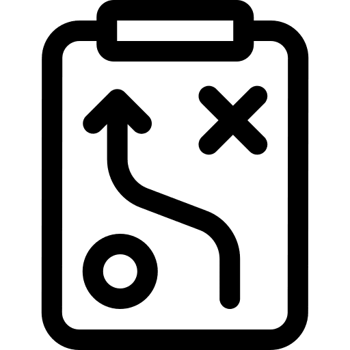 Tactic planning marketing business icon