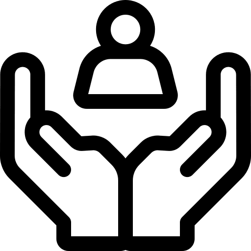 Value talent hands client icon