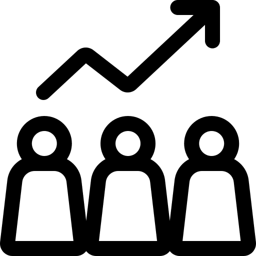 Analytic business and finance analytic people icon