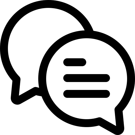 Chat bubble speech conversation talk icon