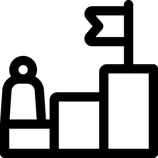 Goal success aim business icon