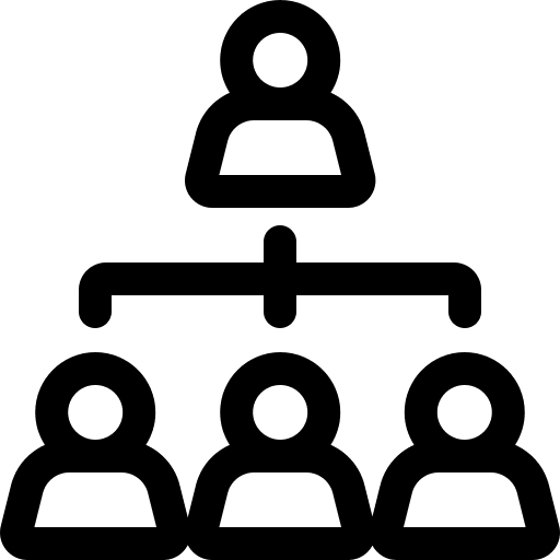 Leader people manager employee icon