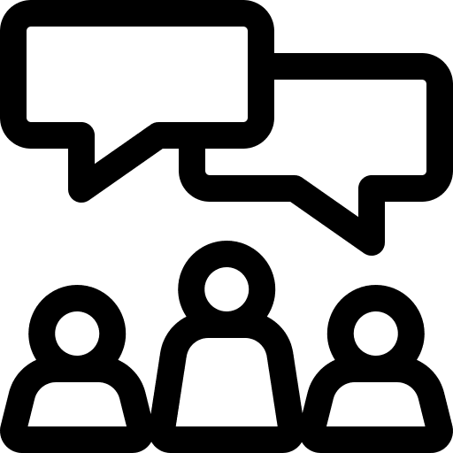 Chat chat communications idea icon