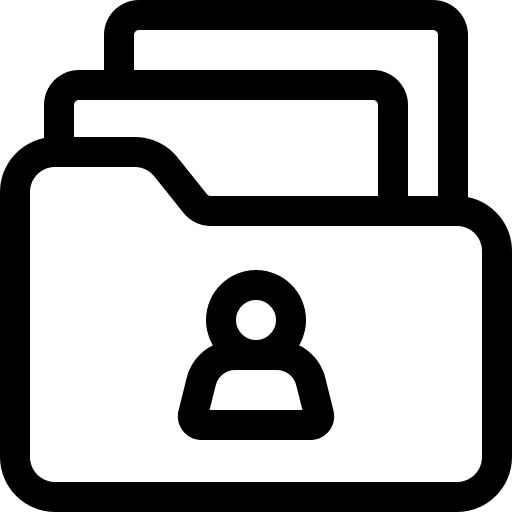 Folder user folder team icon