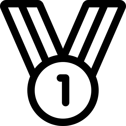 Medal first sports and competition best icon