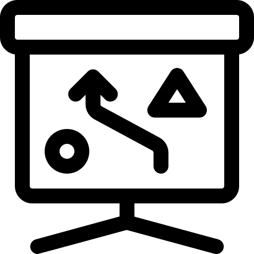 Presentation finances statistics business icon