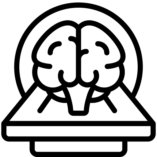 Brain scan healthcare and medical neurology icon Brain scan healthcare and medical neurology icon