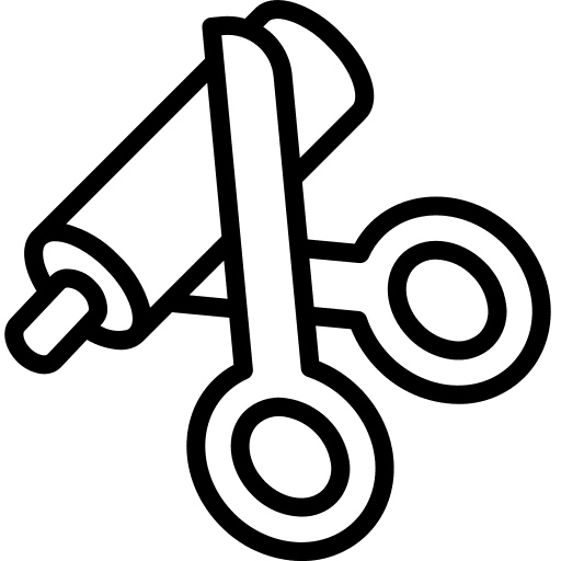 Nerves spinal cord medical scissors icon Nerves spinal cord medical scissors icon