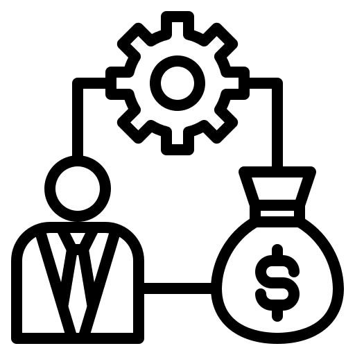 Money management people business people asset management icon