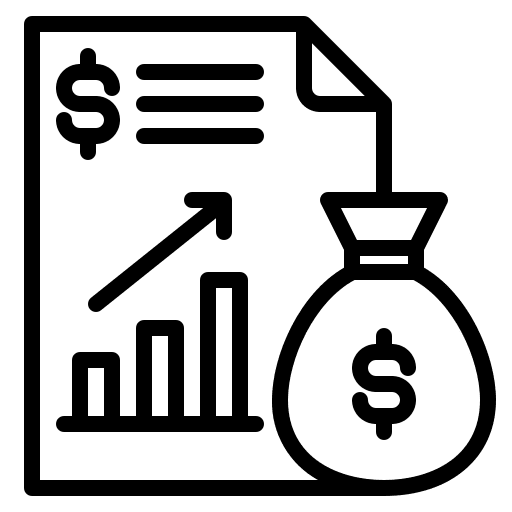 Bar graph finances business and finance finance icon