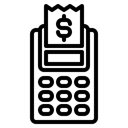 Credit card machine pay receipt commerce and shopping icon