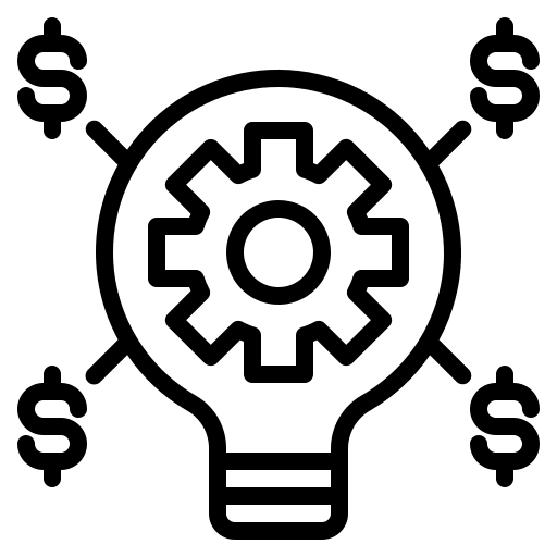 Light bulb bulb business and finance investment icon