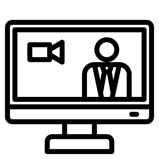 Live streaming stream business and finance marketing icon