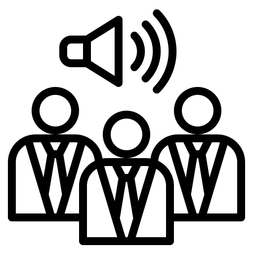 Businessman telemarketer business and finance management icon