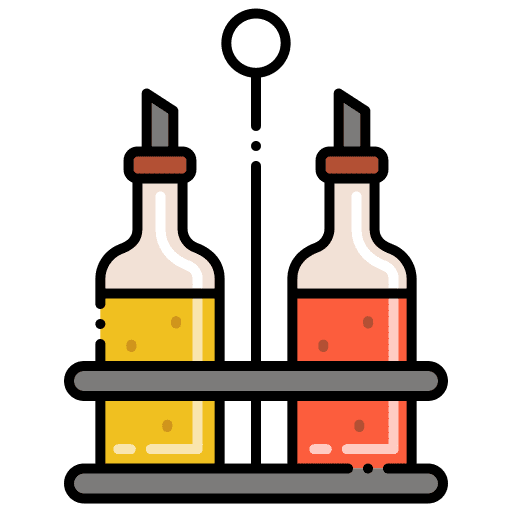 Oil food and restaurant liquid bottle icon