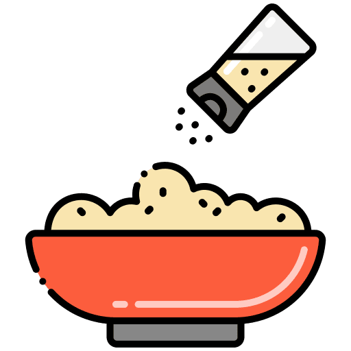 Salt shaker food and restaurant condiment spices icon