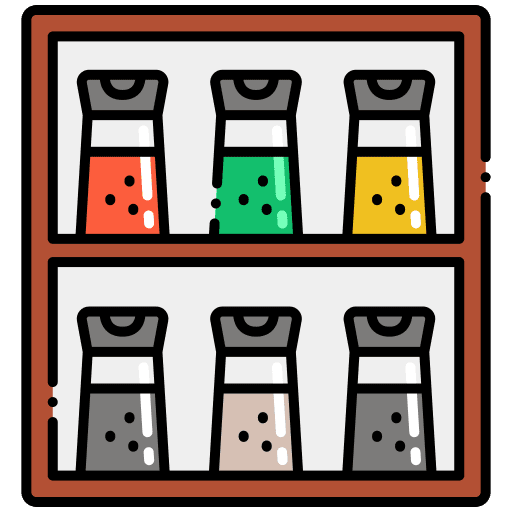 Spices spices food and restaurant furniture and household icon