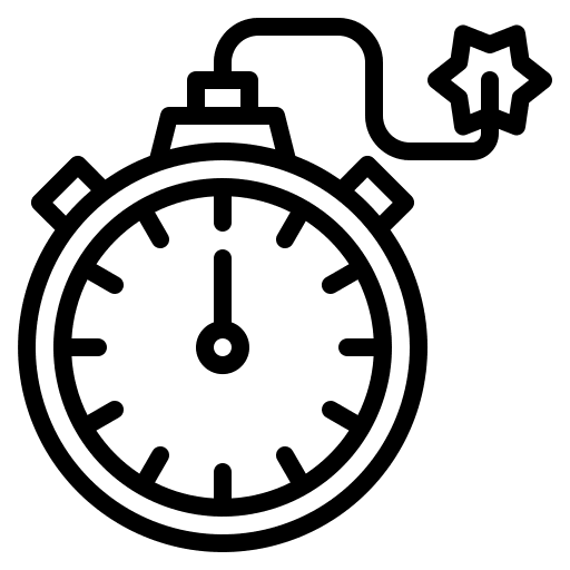 Stopwatch business and finance bomb clock icon