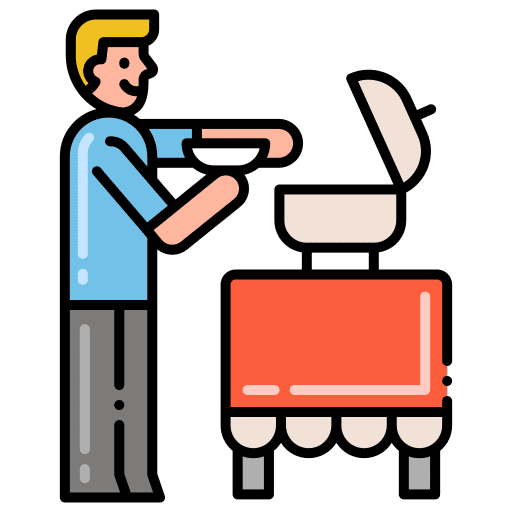 Buffet dinner cafe lunch icon