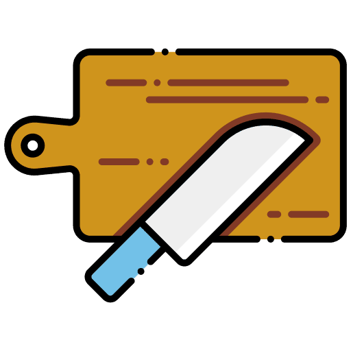 Cutting board cutting board knife board icon