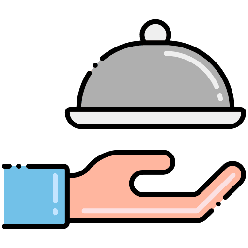 Catering catering tray cloche icon