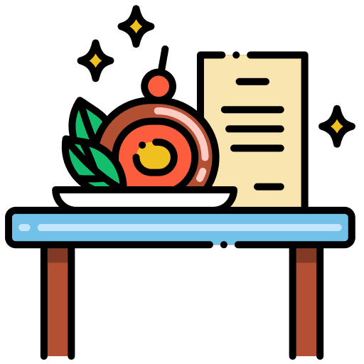 Food showcase food store food and restaurant icon