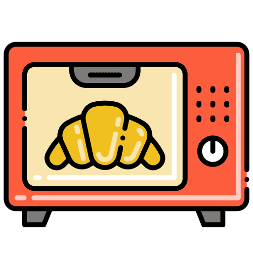 Oven bread food gastronomy icon