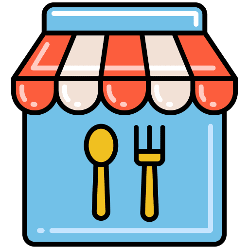 Food store market shop food and restaurant icon