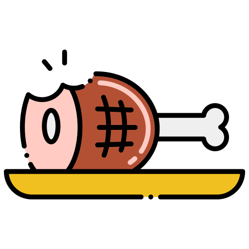 Meat food meat bitten icon