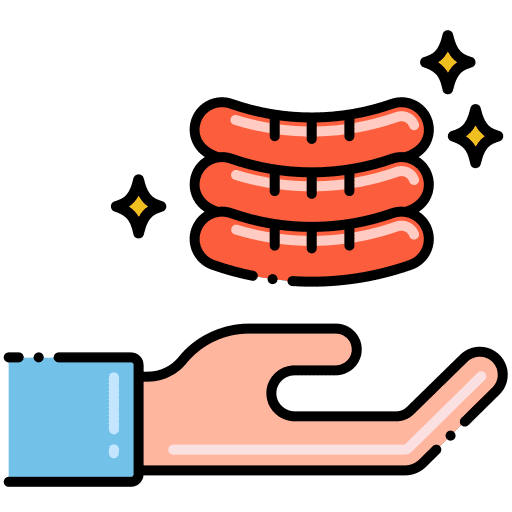 Sausage food spicy sausage blood icon