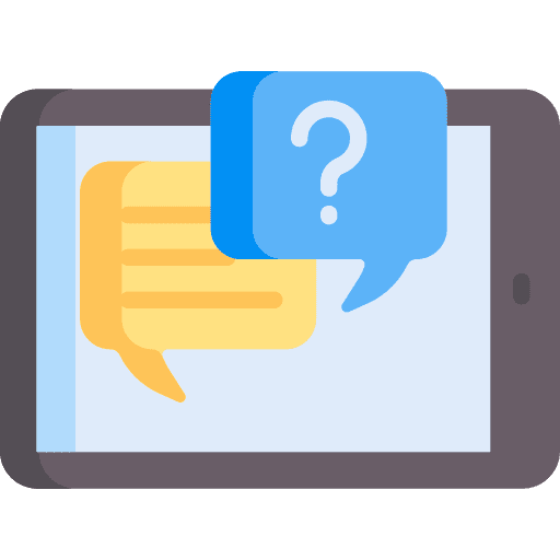 Answer elearning smartphone answer icon Answer elearning smartphone answer icon