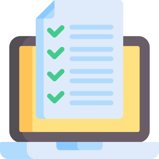 Exam electronics education check mark icon Exam electronics education check mark icon