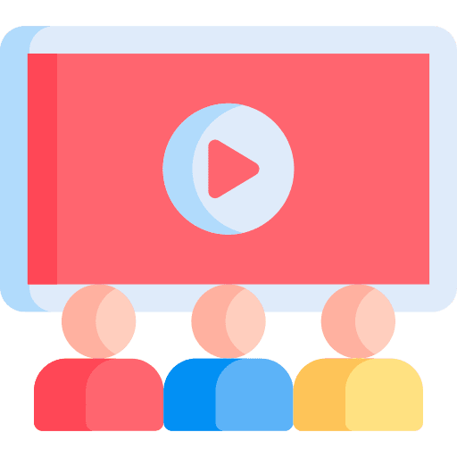 Online learning student computer hobbies and free time icon