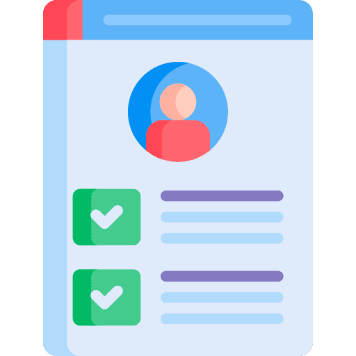 Profile web page article browser icon