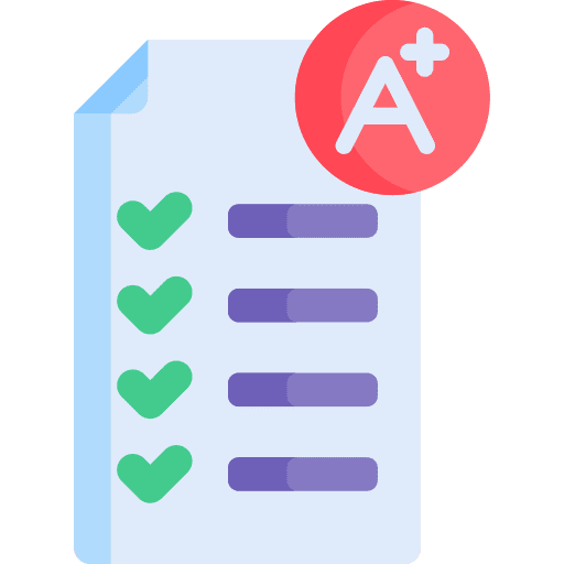 Score education mark score icon