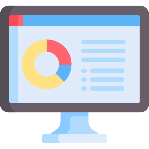 Statistics computer graphic data driven icon Statistics computer graphic data driven icon