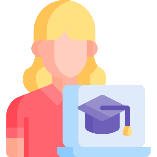 Student education woman graduate cap icon Student education woman graduate cap icon