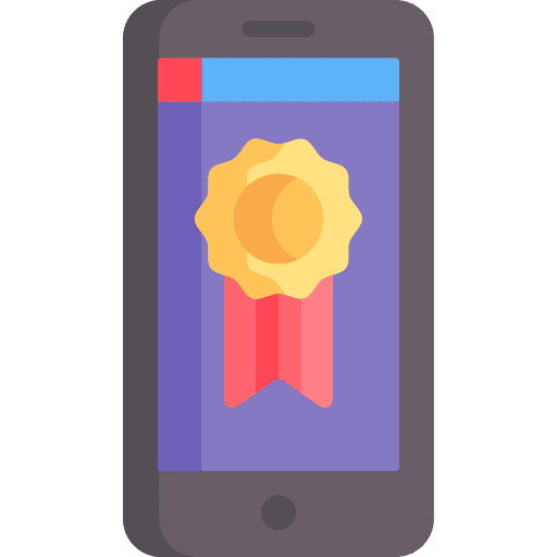 Badge telephone technology badge icon Badge telephone technology badge icon