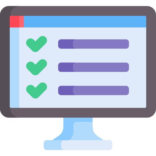 Exam checklist checkmark test icon Exam checklist checkmark test icon