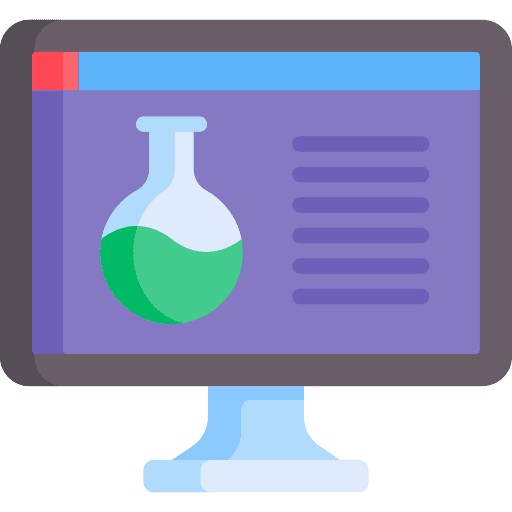 Science education chemical science icon Science education chemical science icon